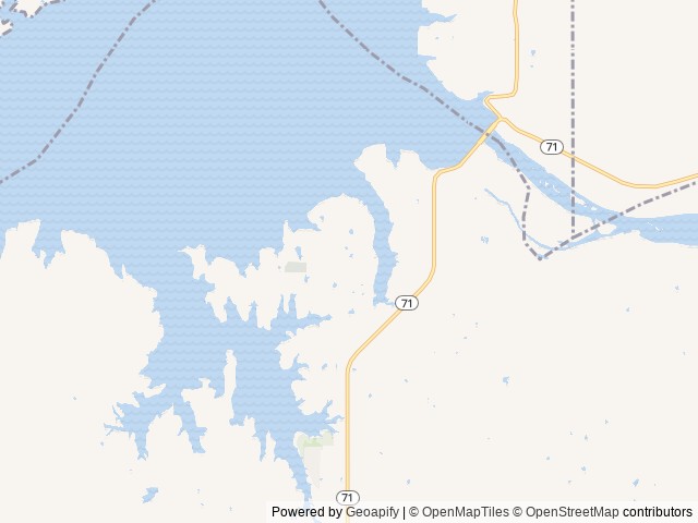 Map of Brooken Cove location at Stigler, OK, United States