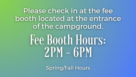 Fee Booth Hours