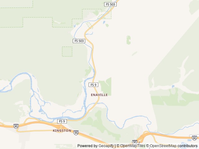 Map of Albert's Landing Idaho location at Kingston, ID, United States