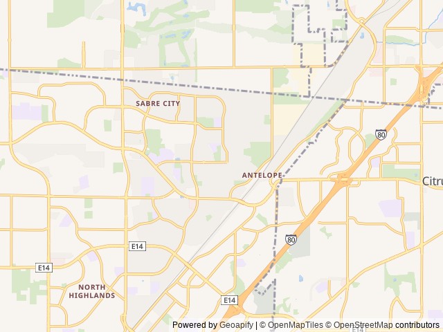 Map for 2021 Cherokee Grey Wolf (Sleeps 10) near Antelope, CA