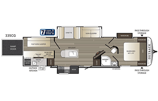 Clean & stocked! 2018 Keystone RV Outback 335CG