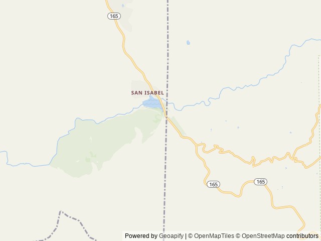 Map of Lake Isabel Cabin location at Canon City, CO, United States