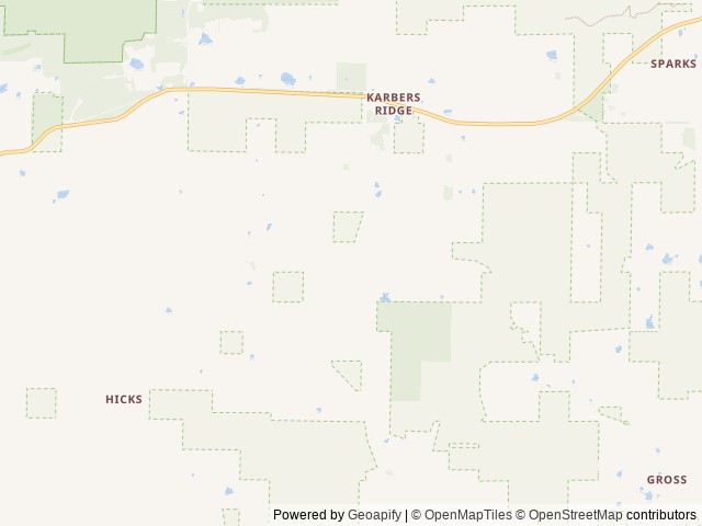 Map of Timber Ridge Outpost & Cabins location at Karbers Ridge, IL, United States