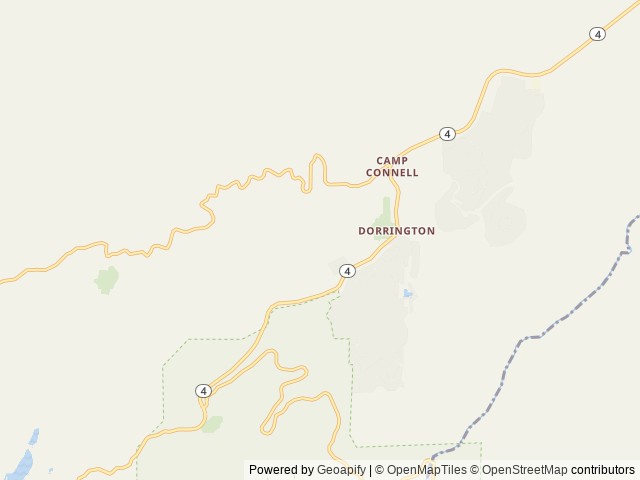 Map of Golden Pines RV Resort & CG location at Arnold, CA, United States