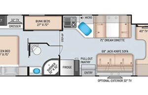 2020 Thor Four Winds 31E Family Bunkhouse RV