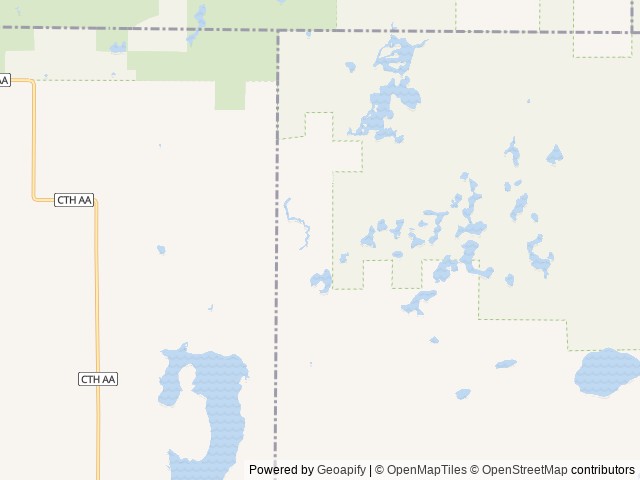 Map of Rock Lake Grill & RV Resort location at Bloomer, WI, United States