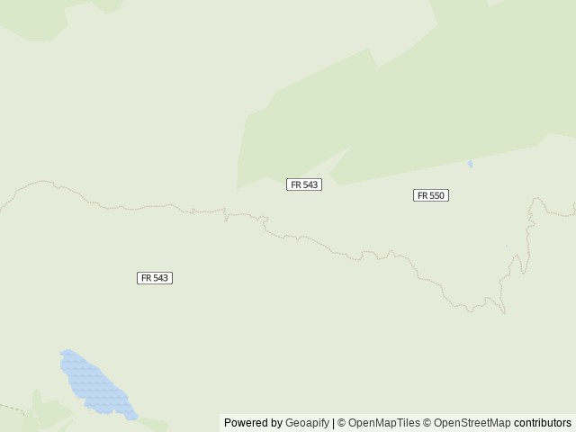 Map of Buffalo Campground location at Bailey, CO, United States