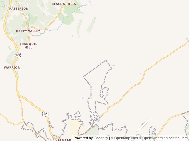 Map of Thousand Trails Green Mountain location at Lenoir, NC, United States