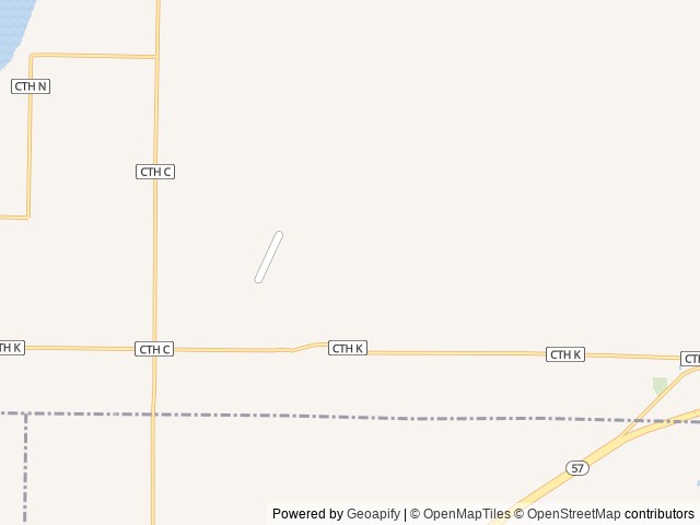 Map of Door County KOA Holiday location at Brussels, WI, United States