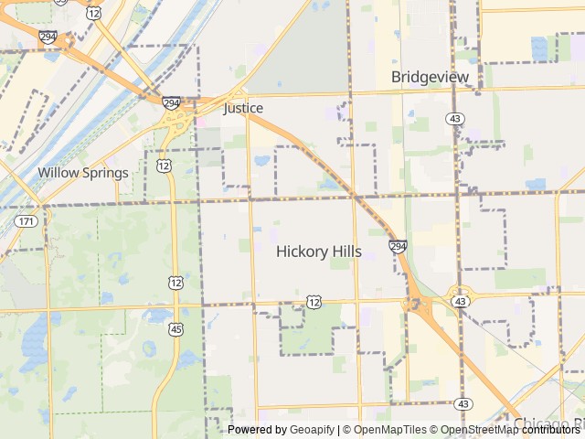 Map for 2025 Heartland Unknown Eddie Bauer 17BH-L near Hickory Hills, IL