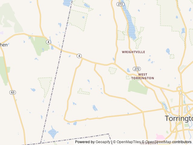 Map of SkyRidge Trails Campground location at Torrington, CT, United States