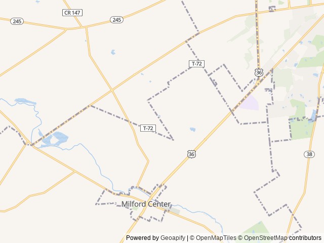 Map for Awesome Family Getaway w/ Outdoor Shower near Milford Center, OH