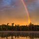 Double Rainbow at Twin Lakes