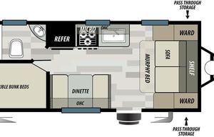 2021 Forest River Wildwood X-Lite T178DB Bunkhouse