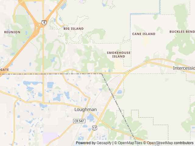 Map of 21 Palms RV Resort location at Davenport, FL, United States