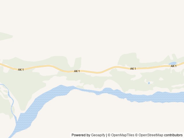 Map of Grand View RV Park location at Chickaloon, AK, United States