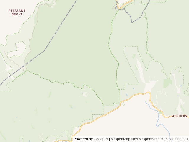 Map of Basin Cove Backcountry Camping location at Laurel Springs , NC, United States