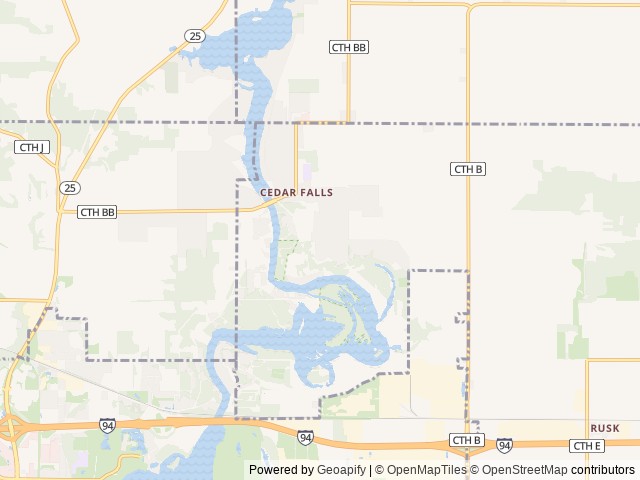 Map for Vintage Pop-Up – 1989 Coleman Laramie near Oakdale, WI