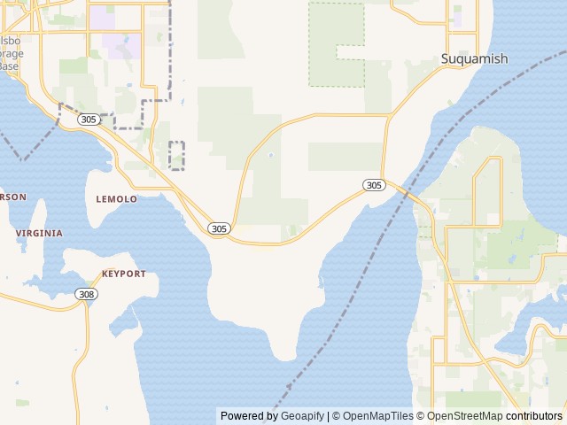 Map of Eagle Tree RV Park location at Poulsbo, WA, United States