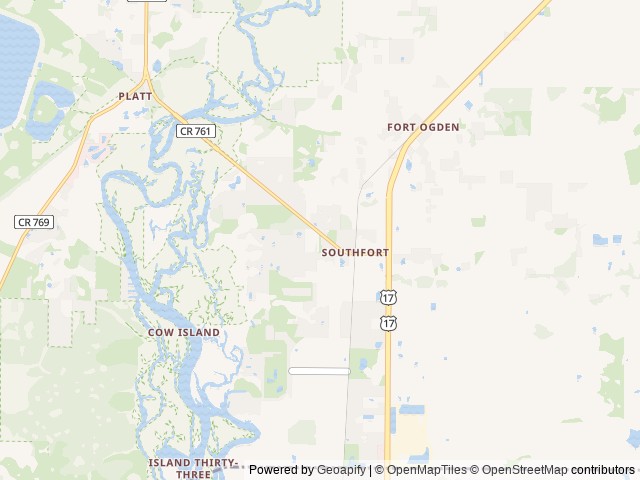 Map of Southern Sands Signature RV Resort by Zeman location at Arcadia, FL, United States