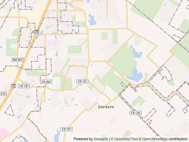 Map of Austin Oaks RV Park - Buda location at Buda, TX, United States