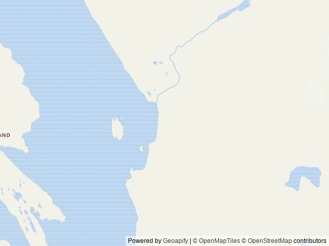 Map of Cascade Creek Cabin location at Petersburg, AK, United States