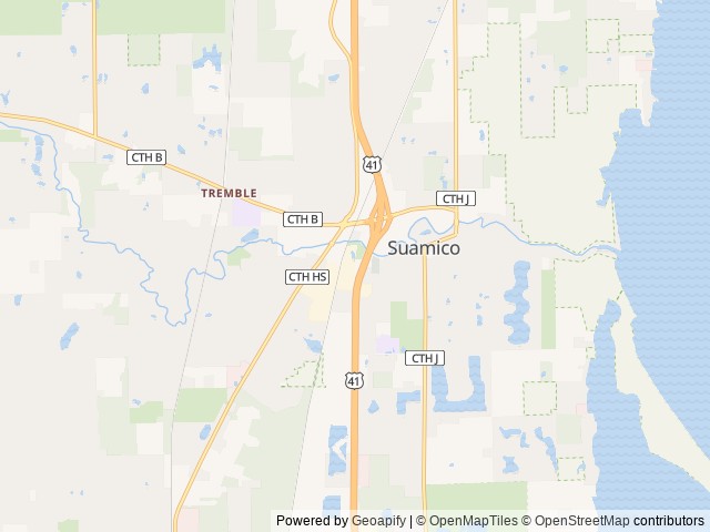 Map for 920 RV Rentals near Suamico, WI