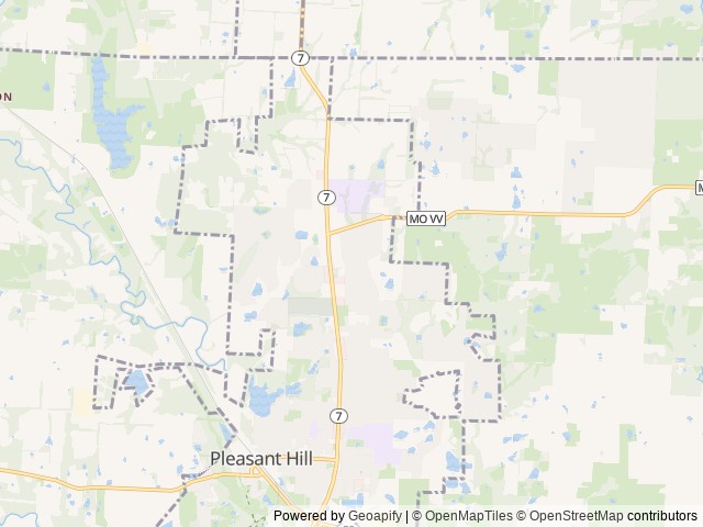 Map for Bessie the C.O.W. near Pleasant Hill, MO