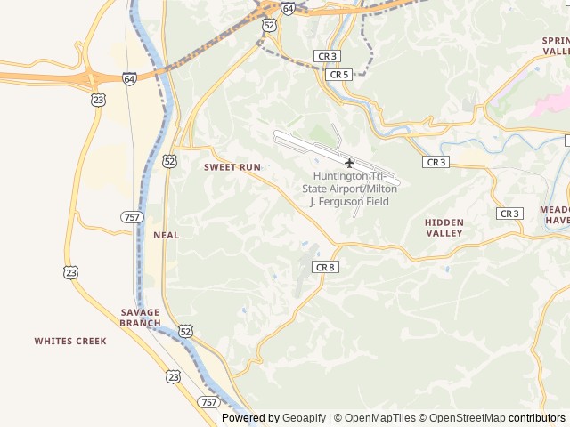Map for 2022 Keystone RV Passport GT 2951BH near Kenova, KY