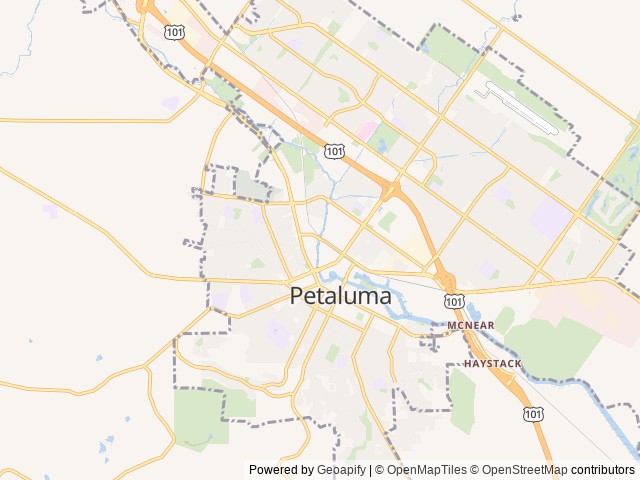Map for 2013 Keystone Hideout Family Travel Trailer near Petaluma, CA