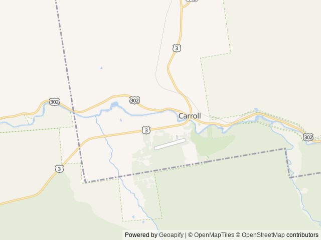 Map of Along the River Campground location at Bethlehem, NH, United States