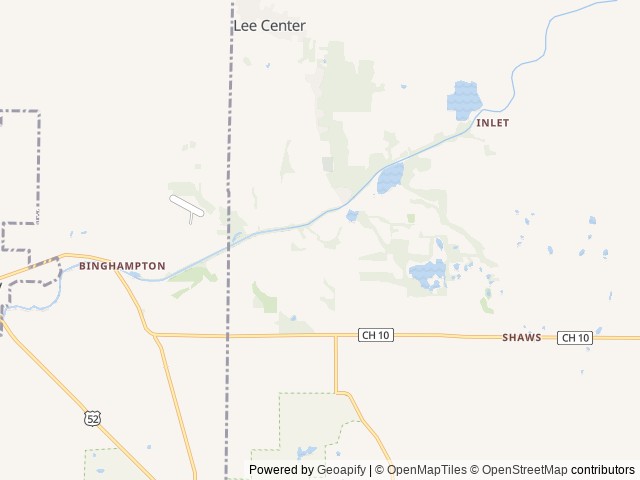Map of O’Connell’s RV Campground location at Amboy, IL, United States