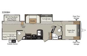 2019 Keystone  Passport G3350 Bunk House!