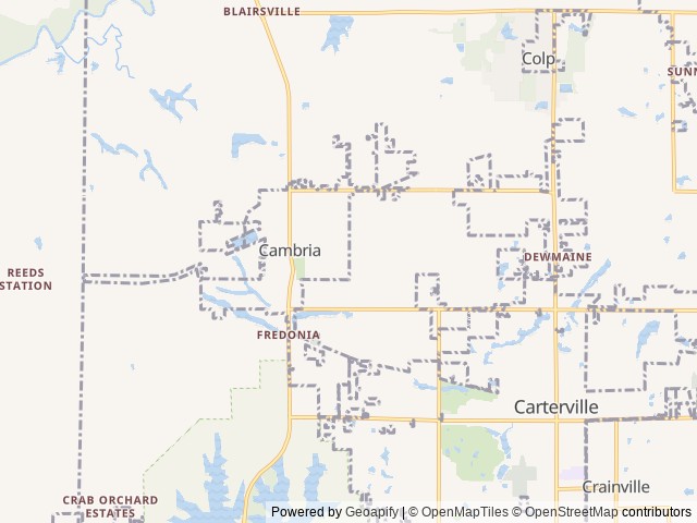 Map for 2022 Cherokee Grey Wolf 22MKSE near Carterville, MO