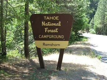Ramshorn Campground Sign