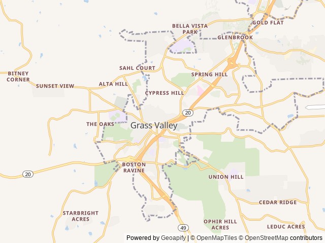 Map for 2017 Thor Motor Coach Quantum GR22 near Grass Valley, CA