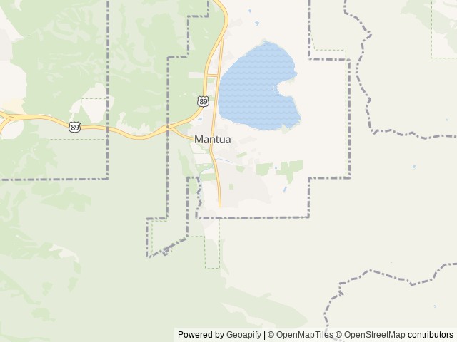 Map of Box Elder Campground location at Mantua, UT, United States