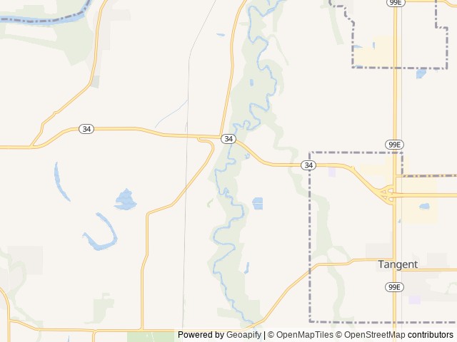 Map of Albany / Corvallis KOA Journey location at Albany, OR, United States