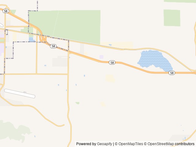 Map of Victory Springs Resort location at Tehachapi, CA, United States