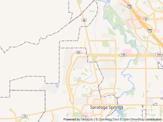 Map for Luxury Mercedes RV – Sleeps 5 near Saratoga Springs, UT