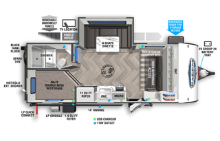 2022 Forest River RV Salem FSX 178BHSK