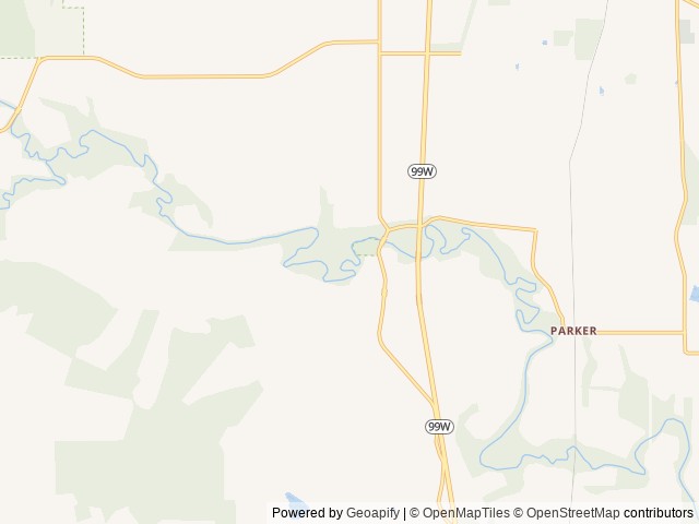 Map of Sarah Helmick State Recreation Site location at MONMOUTH, OR, United States