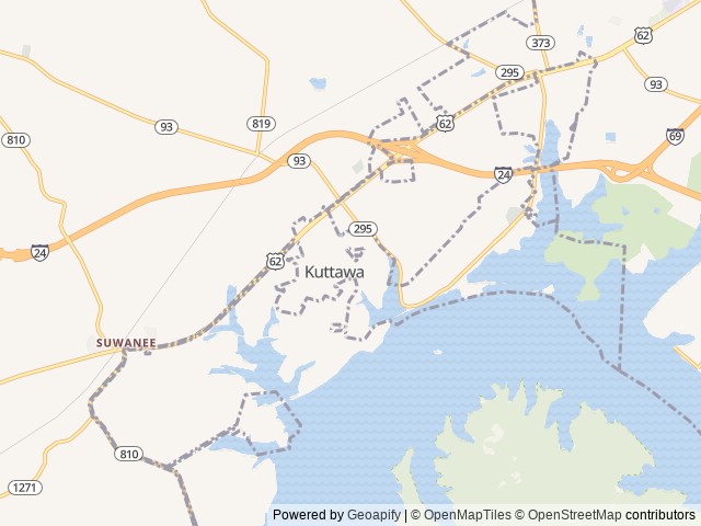 Map of Scenic Overlook RV Campground location at Kuttawa, KY, United States