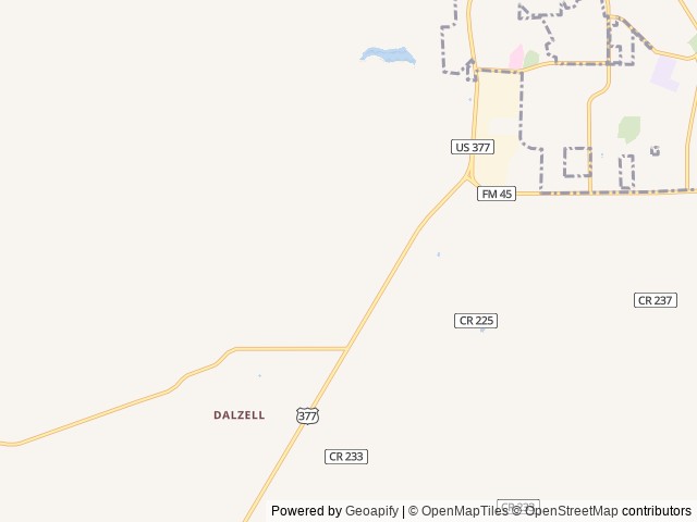 Map of Bonanza Ranch RV Resort location at Brownwood, TX, United States