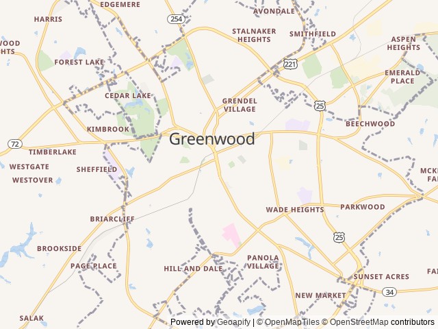 Map for 2019 Jayco Greyhawk 26Y near Greenwood, SC