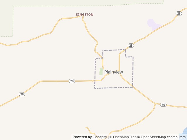 Map of The Weekender - Cabins and RV Retreat location at Plainview, AR, United States