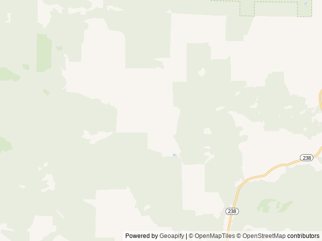 Map of Squaw Lakes location at Jacksonville, OR, United States