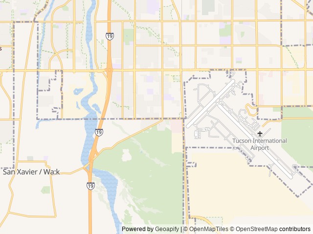 Map of Mission View RV Resort location at Tucson, AZ, United States