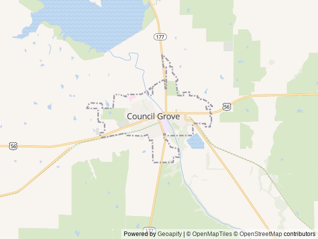 Map for 2021 Cherokee Grey Wolf- FREE DELIVERY TO CG LAKE near Council Grove, KS