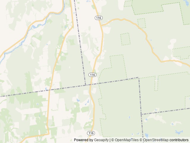 Map of Green Mountain Family Campground location at Bristol, VT, United States